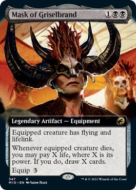 Mask of Griselbrand Extended Art (347) [MID]