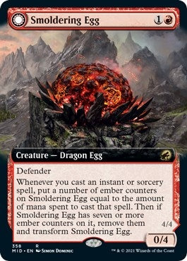 Smoldering Egg Extended Art (358) [MID]