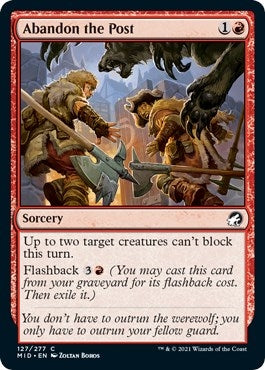 Abandon the Post [Innistrad: Midnight Hunt]