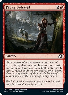 Pack's Betrayal [Innistrad: Midnight Hunt]