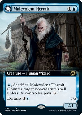 Malevolent Hermit Extended Art (336) [MID]