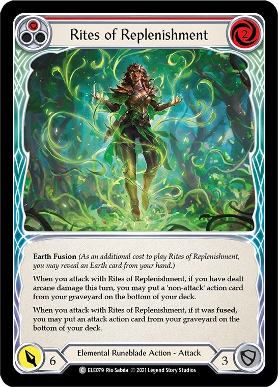 Rites of Replenishment (Red) [U-ELE079] Unlimited Rainbow Foil
