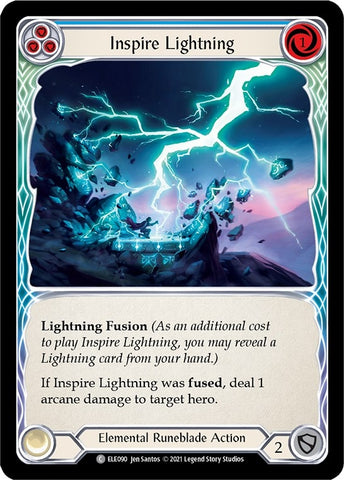 Inspire Lightning (Blue) [U-ELE090] Unlimited Rainbow Foil