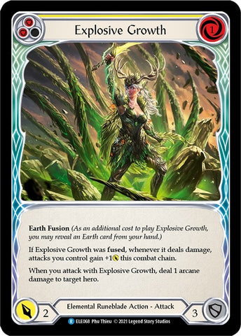 Explosive Growth (Yellow) [U-ELE068] Unlimited Rainbow Foil