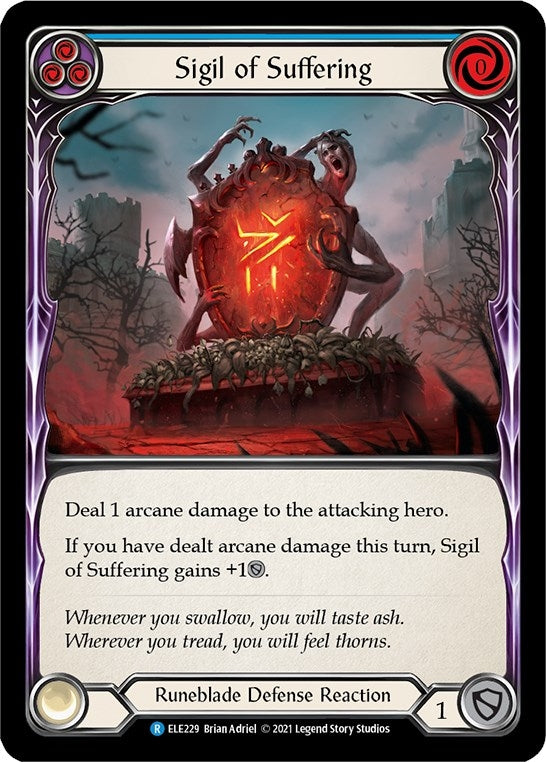 Sigil of Suffering Blue (ELE229) [ELE]
