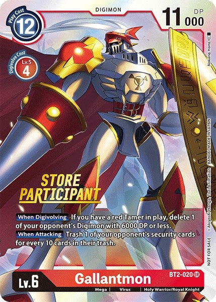 Image for Gallantmon - BT2-020 (Store Participant) [Release Special Booster]