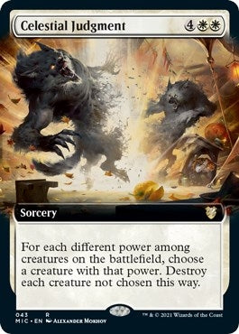 Celestial Judgment (Extended Art) [Innistrad: Midnight Hunt Commander]
