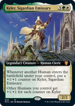 Kyler, Sigardian Emissary (Extended Art) [Innistrad: Midnight Hunt Commander]