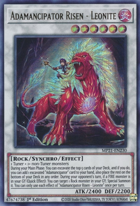 Adamancipator Risen Leonite (MP21-EN230) [MP21]