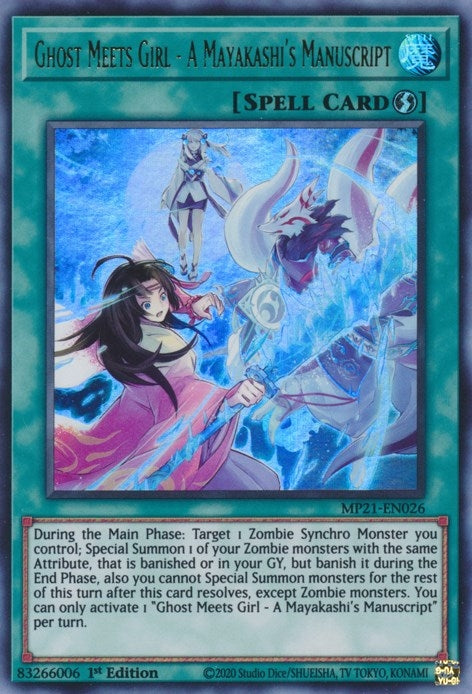 Ghost Meets Girl A Mayakashis Manuscript (MP21-EN026) [MP21]