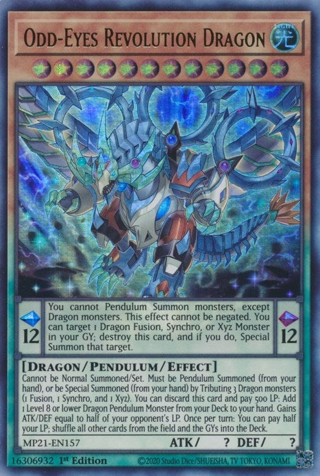 Odd Eyes Revolution Dragon (MP21-EN157) [MP21]