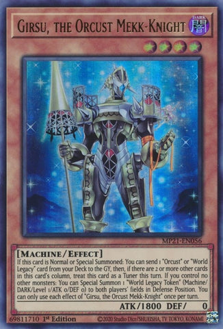 Girsu the Orcust Mekk Knight (MP21-EN056) [MP21]