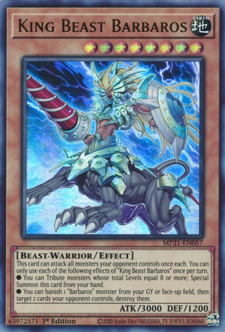 King Beast Barbaros (MP21-EN057) [MP21]