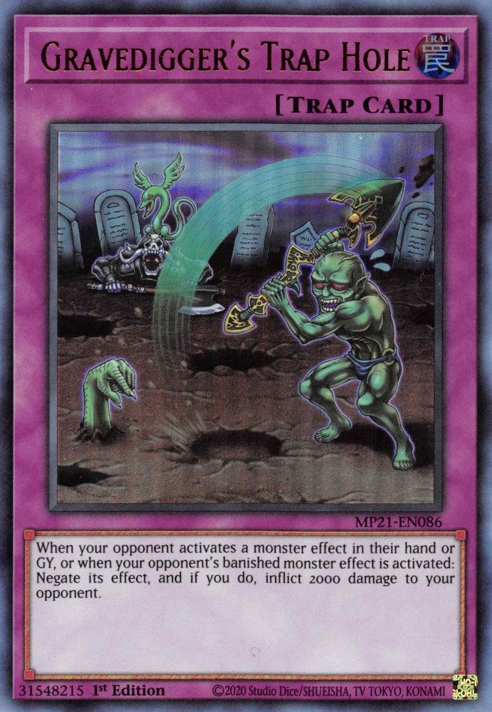 Gravedigger's Trap Hole [MP21-EN086] Ultra Rare