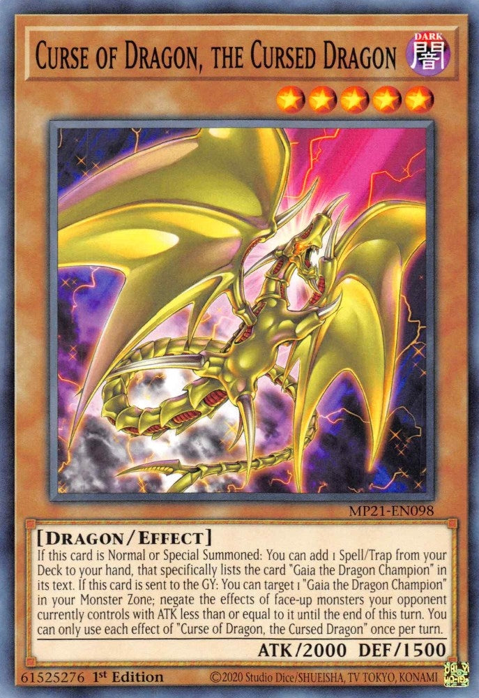 Curse of Dragon the Cursed Dragon (MP21-EN098) [MP21]