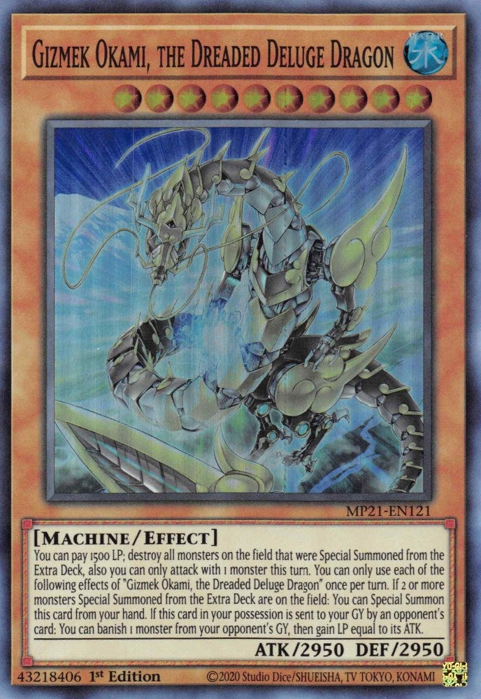 Gizmek Okami the Dreaded Deluge Dragon (MP21-EN121) [MP21]
