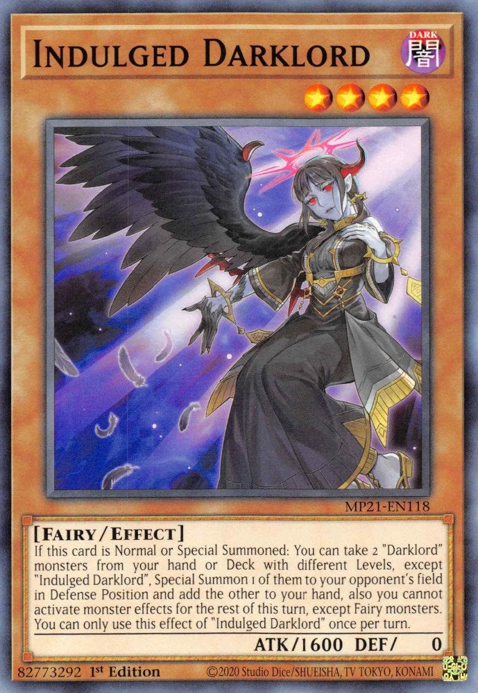 Indulged Darklord (MP21-EN118) [MP21]