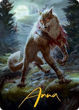 Arlinn the Moons Fury Art Card 02 81 Gold Stamped Signature (2) [ASMID]