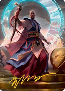 Teferi Who Slows the Sunset Art Card Gold Stamped Signature (10) [ASMID]