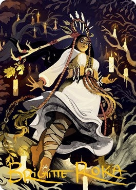 Candlegrove Witch Art Card 76 81 Gold Stamped Signature (76) [ASMID]
