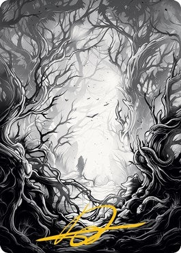 Forest Art Card 81 81 Gold Stamped Signature (81) [ASMID]