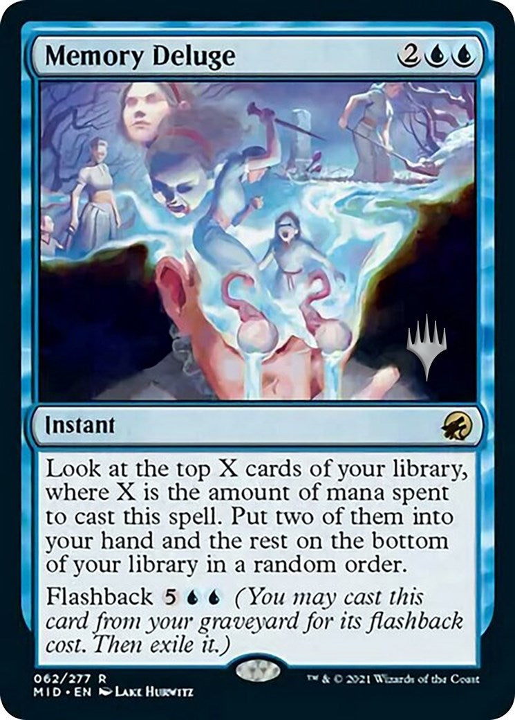 Memory Deluge (Promo Pack) [Innistrad: Midnight Hunt Promos]