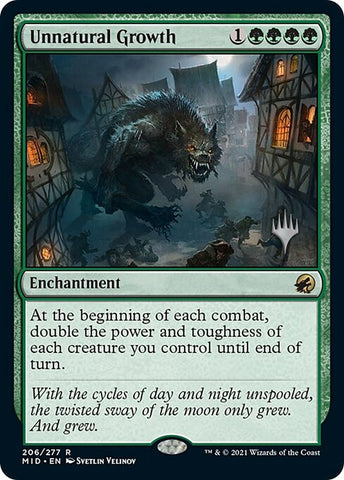 Unnatural Growth (Promo Pack) [Innistrad: Midnight Hunt Promos]