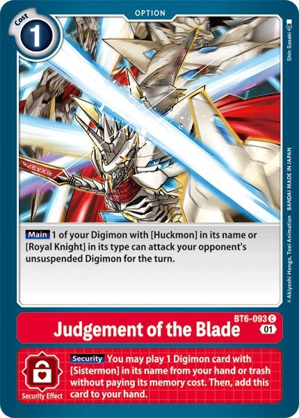 Image for Judgement of the Blade [Double Diamond]