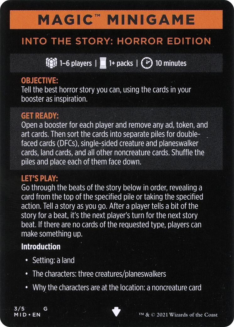 Magic Minigame Into the Story Horror Edition (3) [MID]