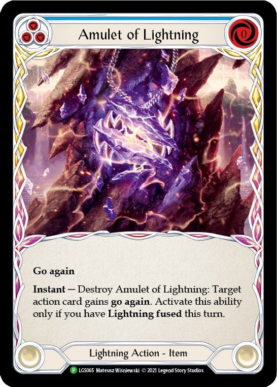 Image for Amulet of Lightning [Flesh and Blood: Promo Cards]
