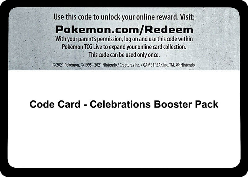 Code Card Celebrations Booster Pack [CLB]
