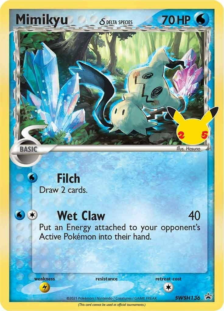 Mimikyu Delta Species SWSH136 (SWSH136) [SWSD]