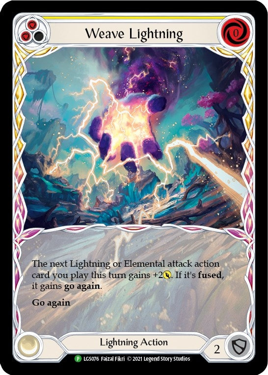 Image for Weave Lightning (Yellow) [Flesh and Blood: Promo Cards]