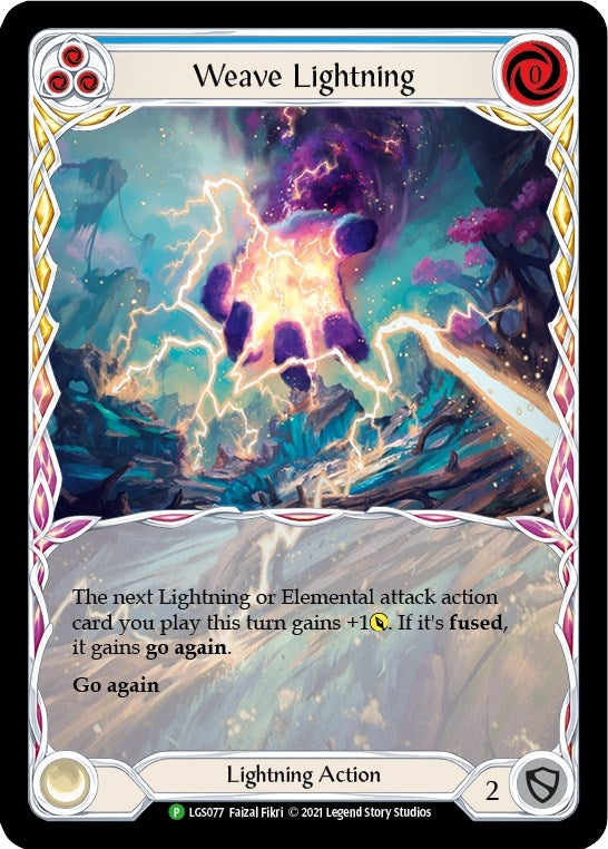 Image for Weave Lightning (Blue) [Flesh and Blood: Promo Cards]