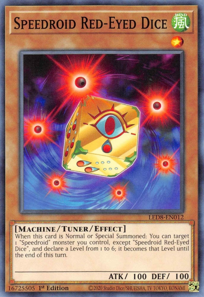 Speedroid Red Eyed Dice (LED8-EN012) [LED8]