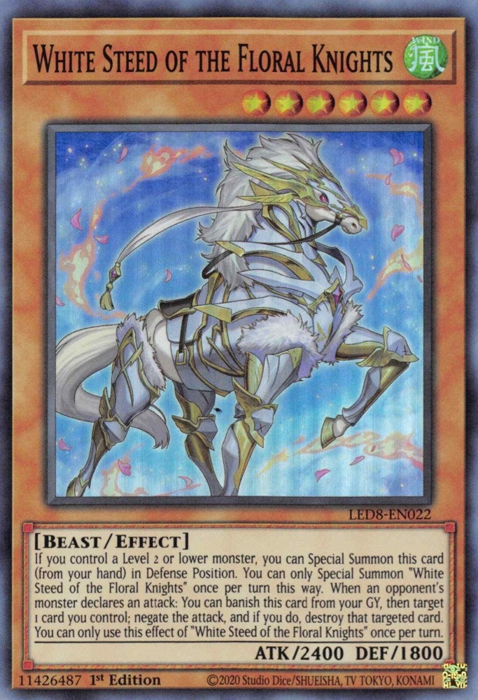 White Steed of the Floral Knights (LED8-EN022) [LED8]