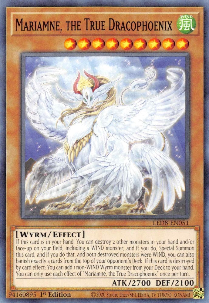 Mariamne the True Dracophoenix (LED8-EN051) [LED8]