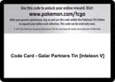 Code Card Galar Partners Tin Inteleon V [SWSH01]