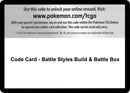 Code Card Battle Styles Build and Battle Box [SWSH05]