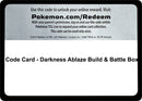 Code Card Darkness Ablaze Build and Battle Box [SWSH03]