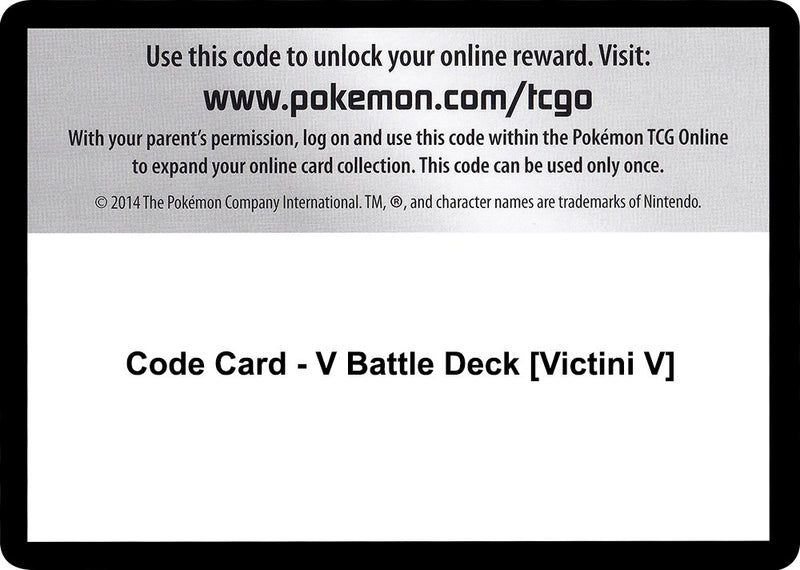 Code Card V Battle Deck Victini V [MCAP]