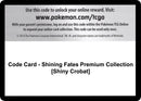 Code Card Shining Fates Premium Collection Shiny Crobat [SHF]