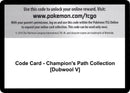 Code Card Champions Path Collection Dubwool V [CHP]