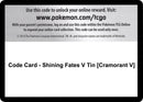 Code Card Shining Fates V Tin Cramorant V [SHF]