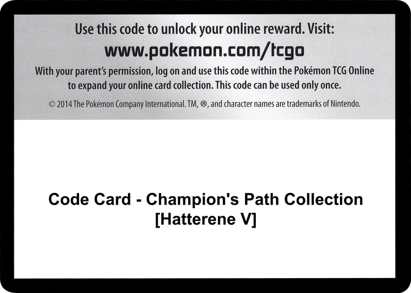 Code Card Champions Path Collection Hatterene V [CHP]