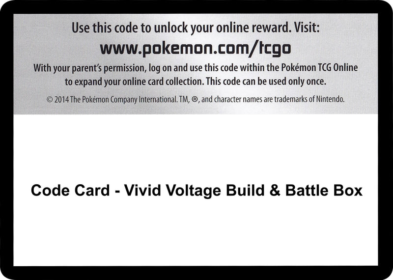 Code Card Vivid Voltage Build and Battle Box [SWSH04]