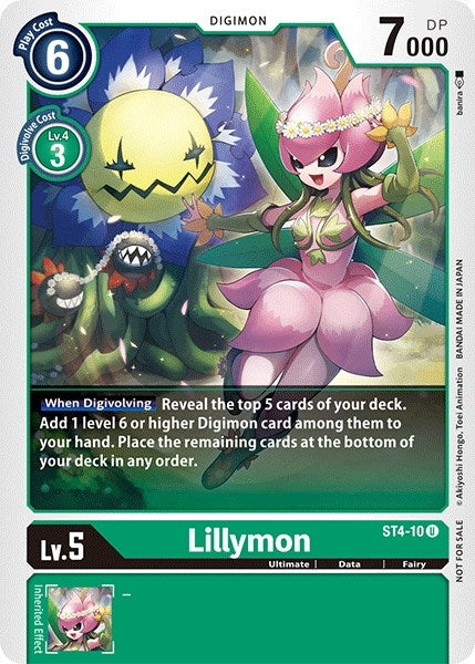 Image for Lillymon (Official Tournament Pack Vol.3) [Starter Deck 04: Giga Green]