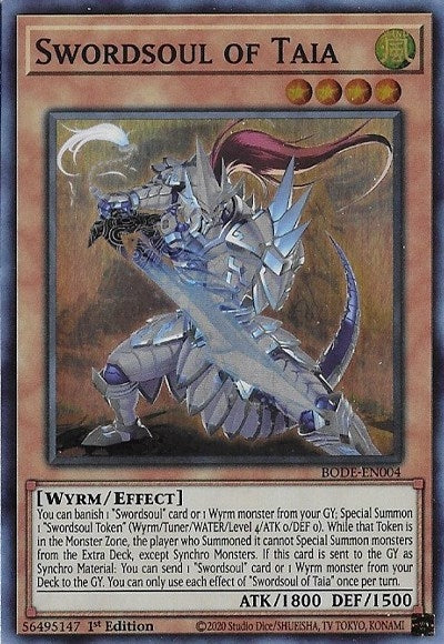 Swordsoul of Taia [BODE-EN004] Super Rare