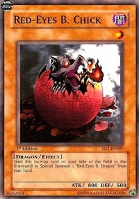 Red Eyes B Chick (SD1-EN007) [SD1]