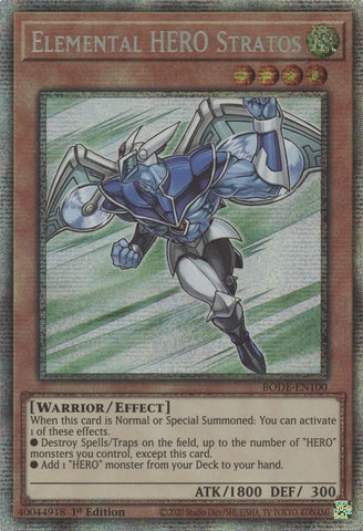 Elemental HERO Stratos Starlight Rare (BODE-EN100) [BODE]